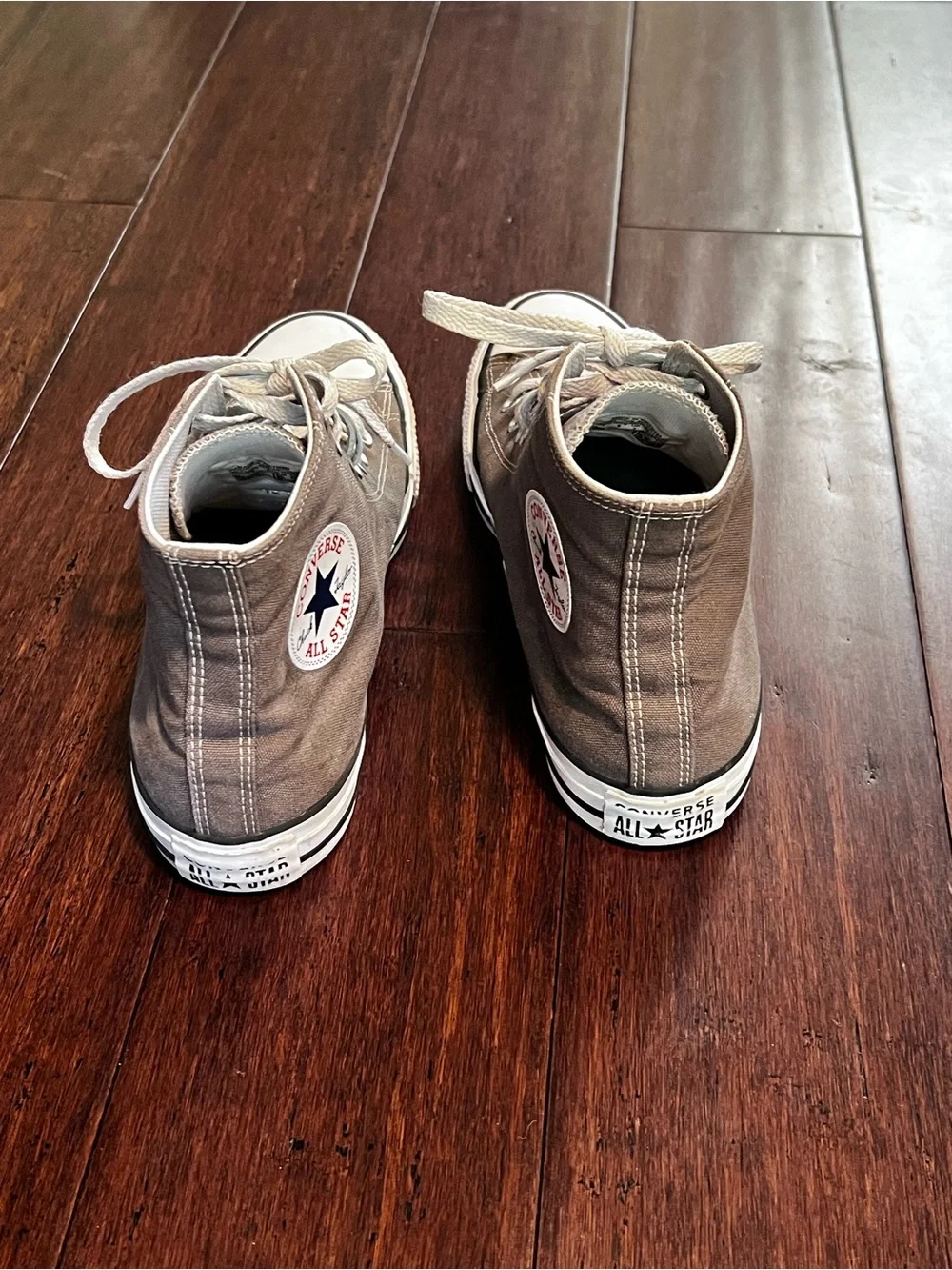 Converse High Top Sneakers in Taupe